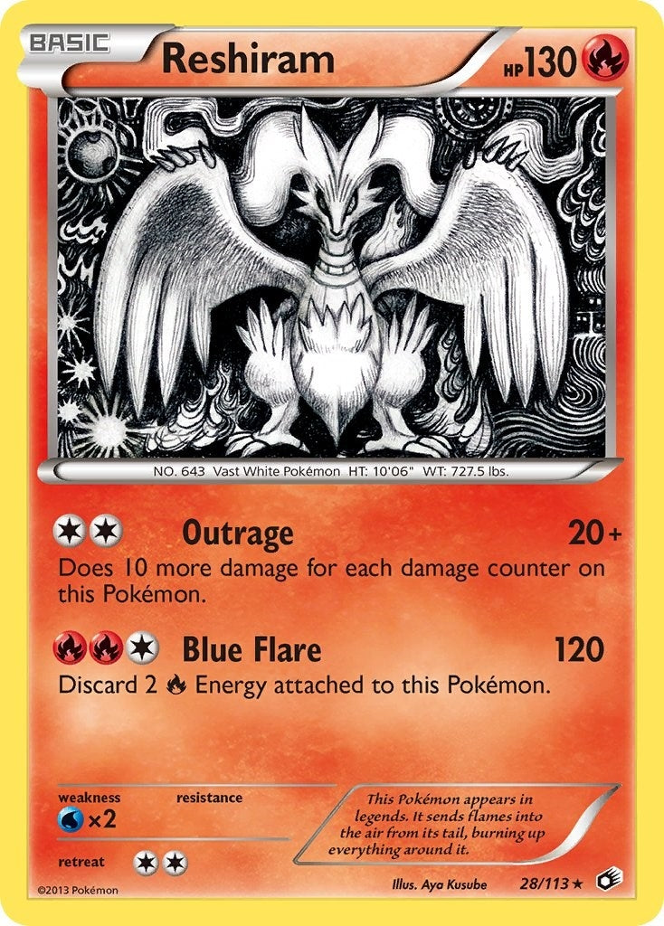 Reshiram (28/113) (LTR)