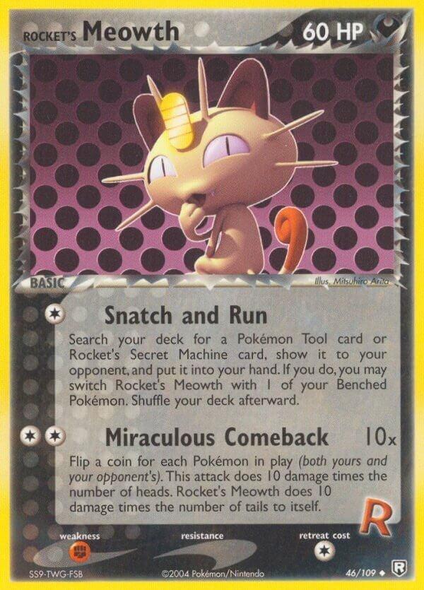 Rocket's Meowth (46/109) (RR)