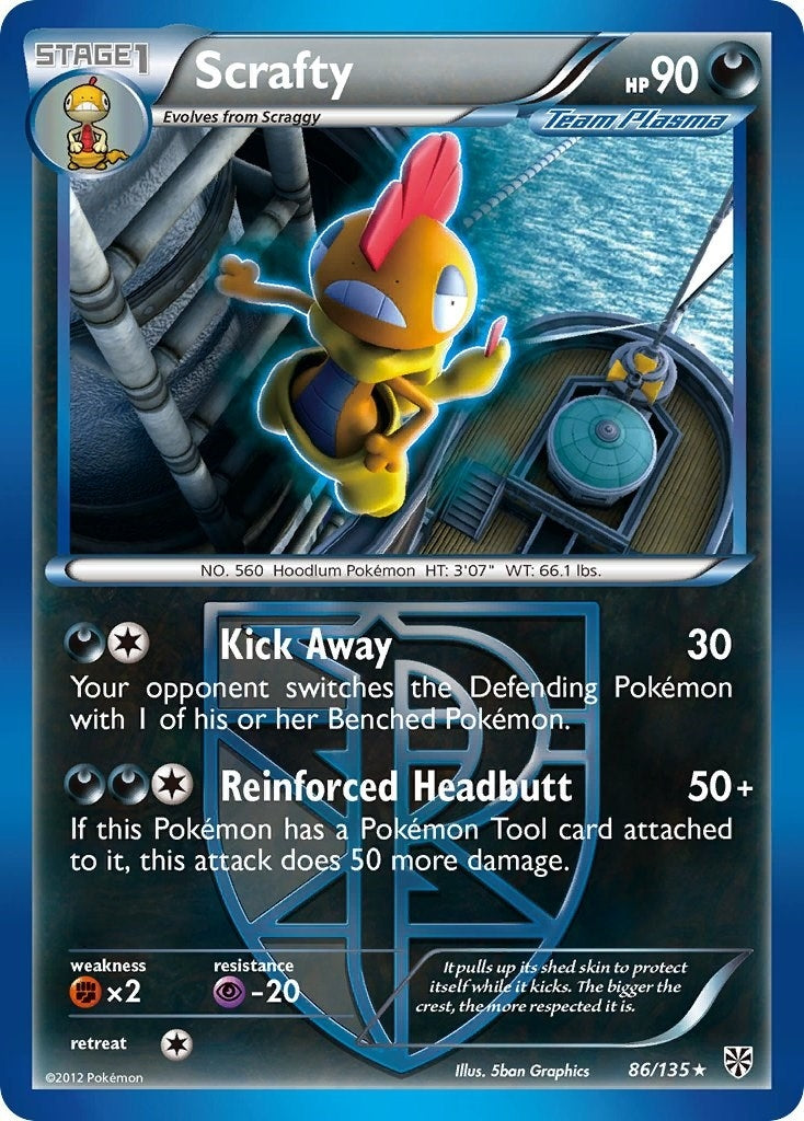 Scrafty (Team Plasma) (86/135) (PLS)