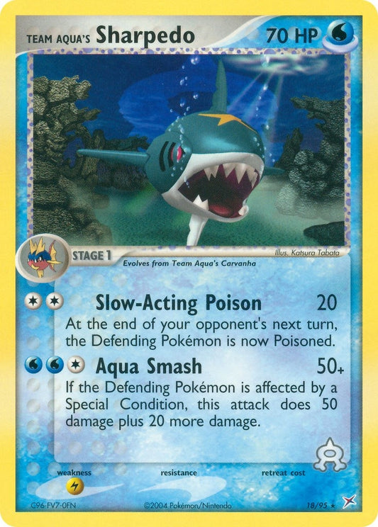 Team Aqua's Sharpedo (18/95) (MA)
