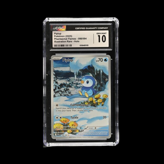 Pokemon Slab Piplup 098 2025 CGC 10 Gem Mint