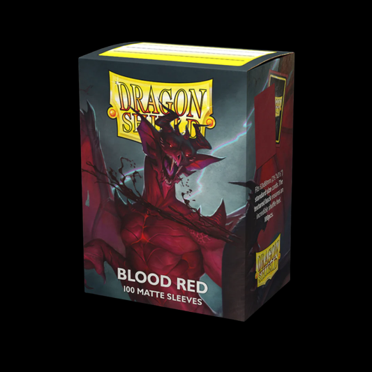 Dragon Shield Matte Blood Red Sleeves 100x