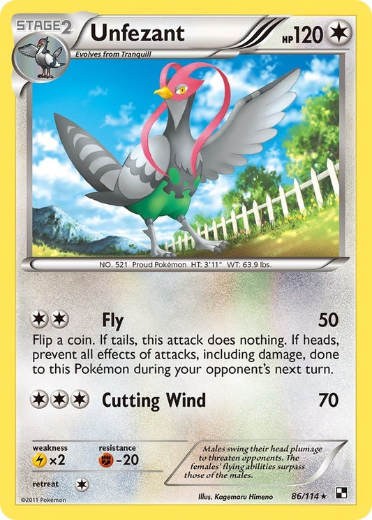 Unfezant (86/114) (BLW)
