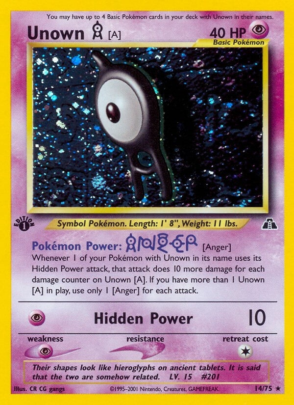 Unown [A] (14) (14/75) (N2)