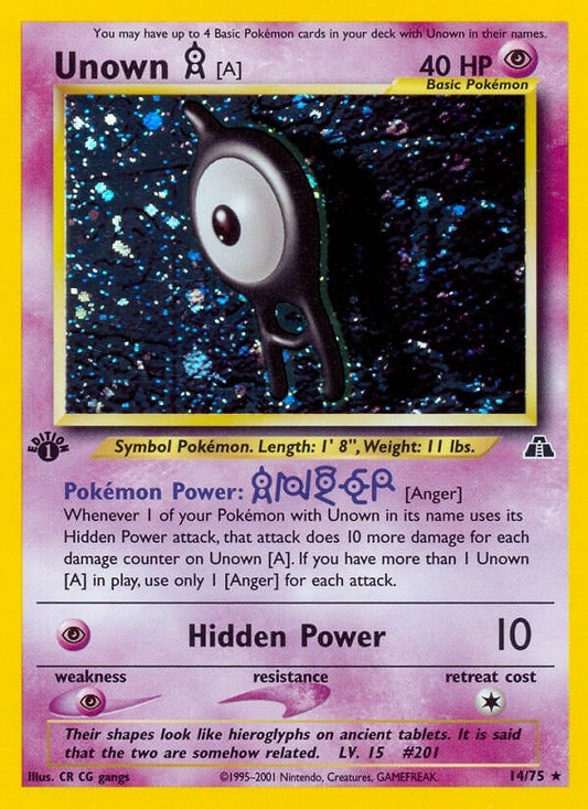 Unown [A] (14) (14/75) (N2)