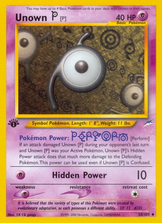 Unown [P] (058/105) (N4)