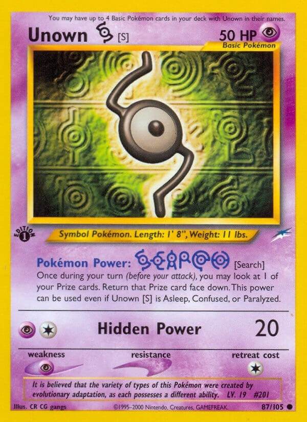 Unown [S] (087/105) (N4)