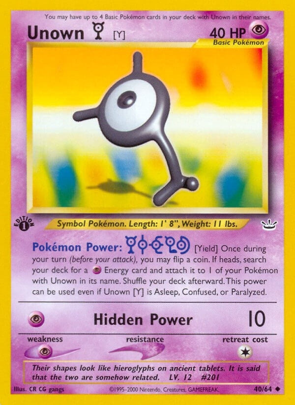 Unown [Y] (40/64) (N3)