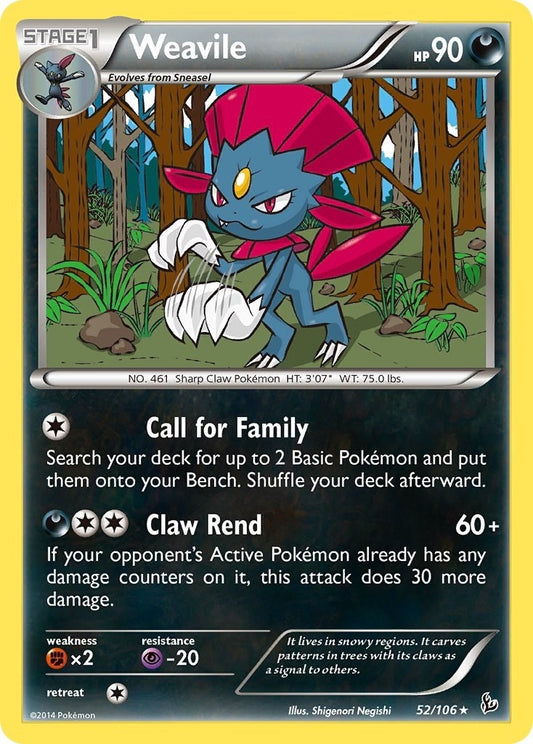 Weavile (52/106) (FLF)