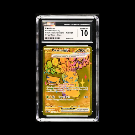Pokemon Slab Pikachu EX 179 CGC 10 Gem 2025