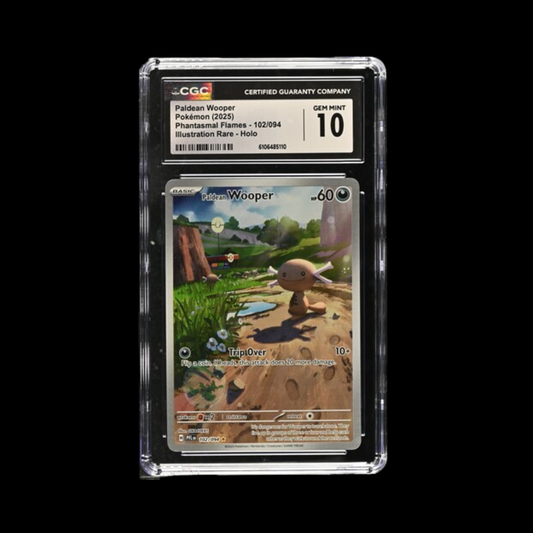 Pokemon Slab Paldean Wooper 102 2025 CGC 10 Gem Mint