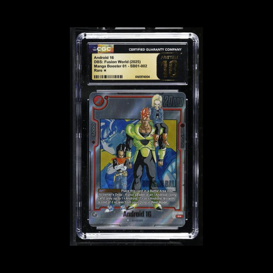 Dragon Ball Super Fusion World Slab Android 16 SB01-002 CGC Pristine 10 2025