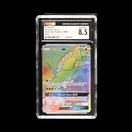 Pokemon Slab Ho-Oh SM80 Holo CGC 8.5 NM 2017