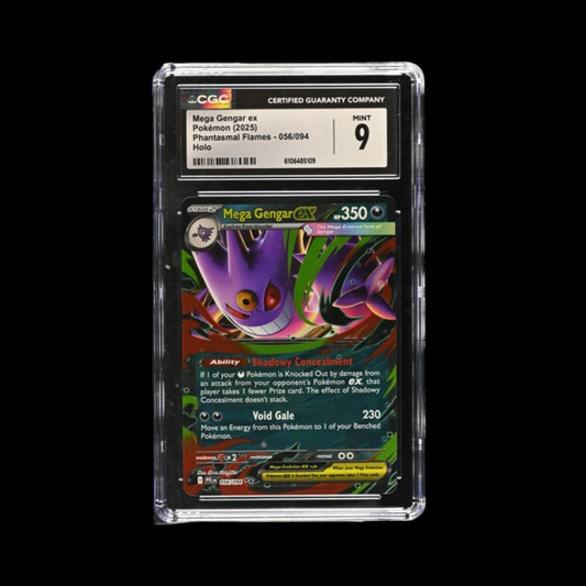 Pokemon Slab Mega Gengar 056 2025 CGC 9 Mint