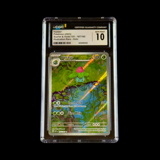 Pokemon Slab Ivysaur 167 CGC 10 Gem 2023