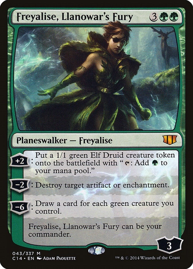 Freyalise, Llanowar's Fury (43) (C14)