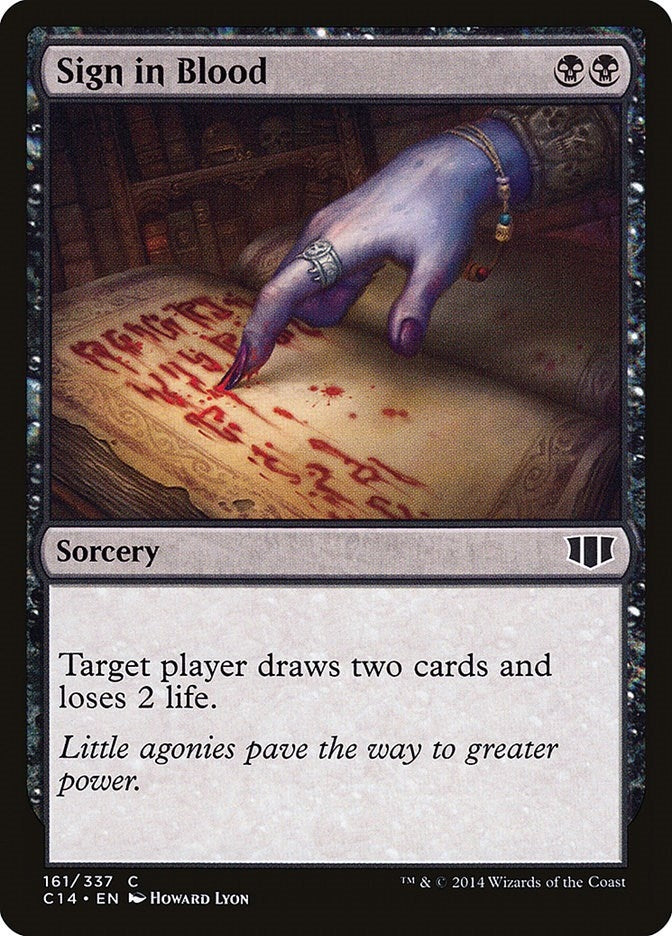 Sign in Blood (161) (C14)