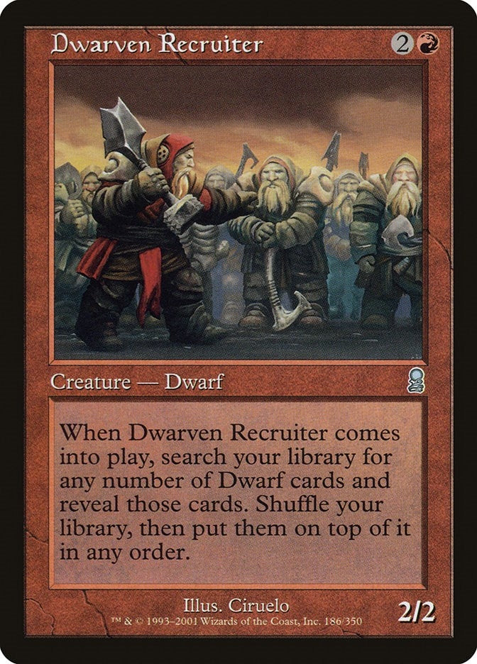 Dwarven Recruiter (186) (ODY)