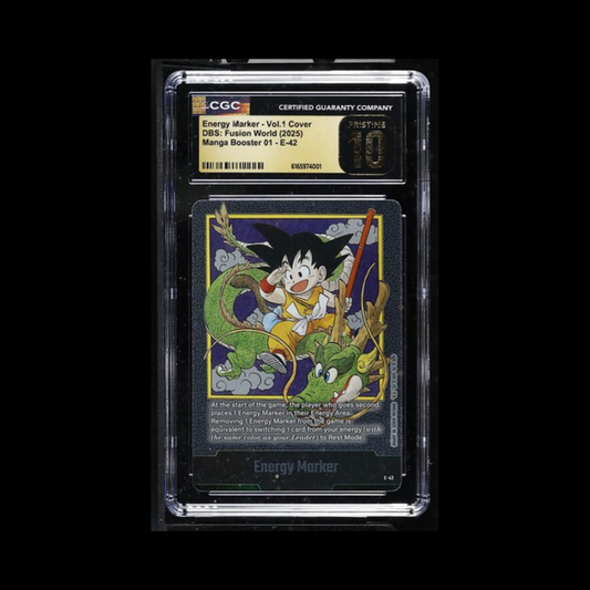 Dragon Ball Super Fusion World Slab Energy Marker E-42 CGC Pristine 10 2025