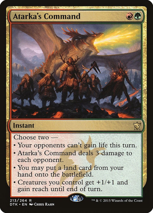 Atarka's Command (213) (DTK)