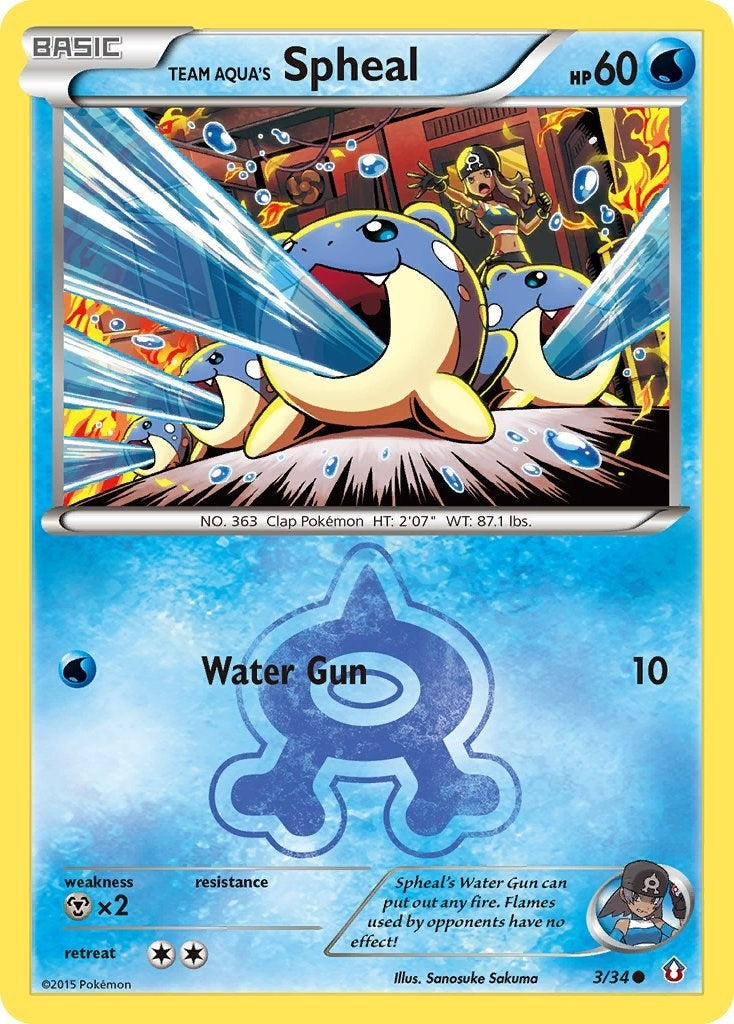 Team Aqua's Spheal (3/34) (Double Crisis) (DCR)