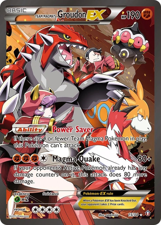 Team Magma's Groudon EX (15/34) (DCR)