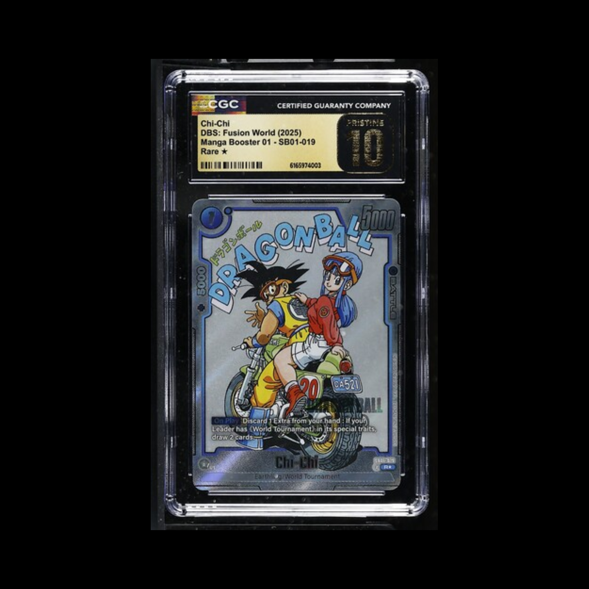 Dragon Ball Super Fusion World Slab Chi-Chi SB01-019 CGC Pristine 10 2025
