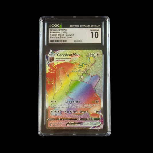 Pokemon Slab Greedent VMAX 272 CGC 10 Gem 2021