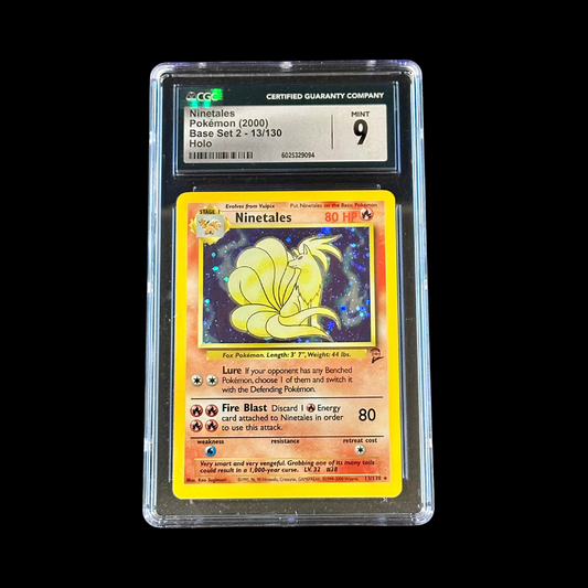 Pokemon Slab Ninetales Base Set 2 Holo 13/130 CGC 9 Mint 2000