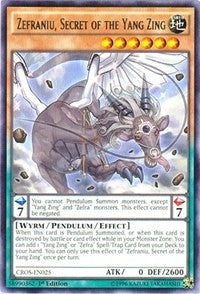 Zefraniu, Secret of the Yang Zing (CROS-EN025) (CROS)