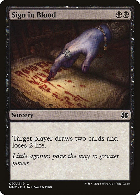 Sign in Blood (97) (MM2)
