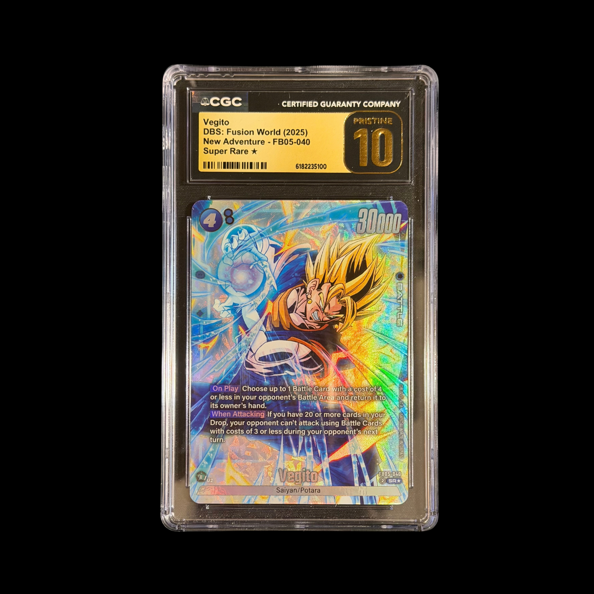 Dragon Ball Super Fusion World Slab Vegito FB05-040 CGC Pristine 10 2025