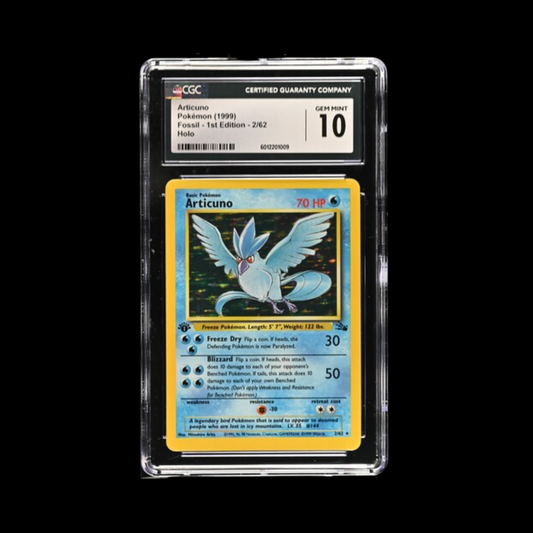 Pokemon Slab Articuno 1st Ed 2/62 Holo CGC 10 Gem 1999