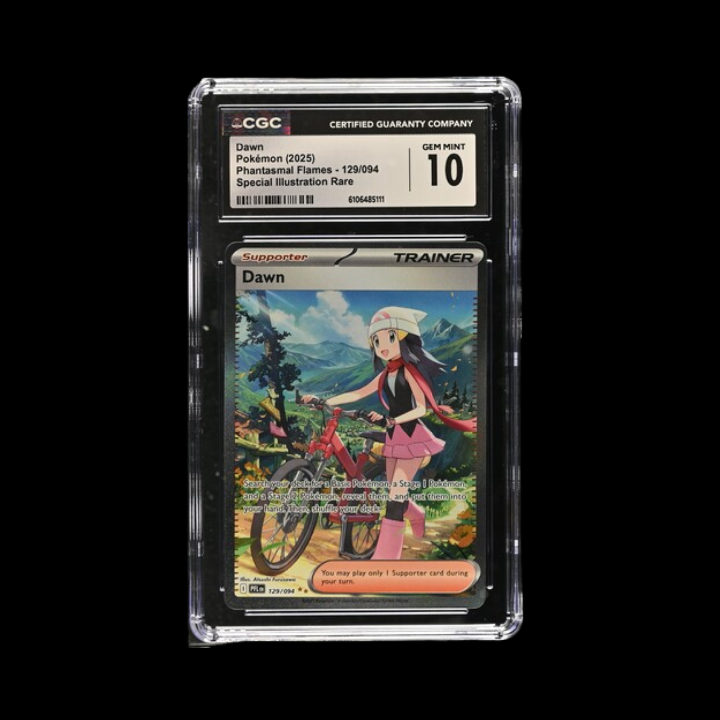 Pokemon Slab Dawn 129 2025 CGC 10 Gem Mint