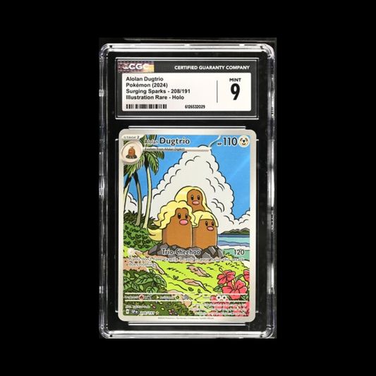Pokemon Slab Alolan Dugtrio 208 CGC 9 Mint 2024