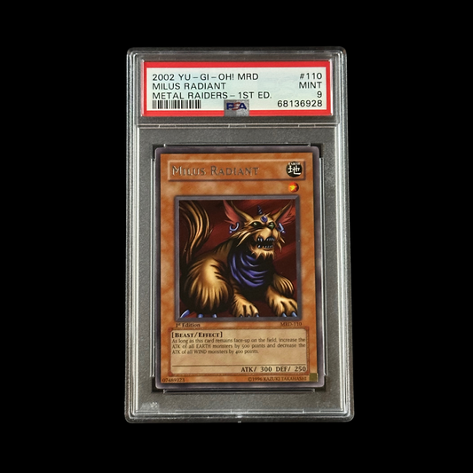 Yu-Gi-Oh! Slab Milus Radiant Metal Raiders 1st Edition MRD-110 PSA 9 Mint 2002