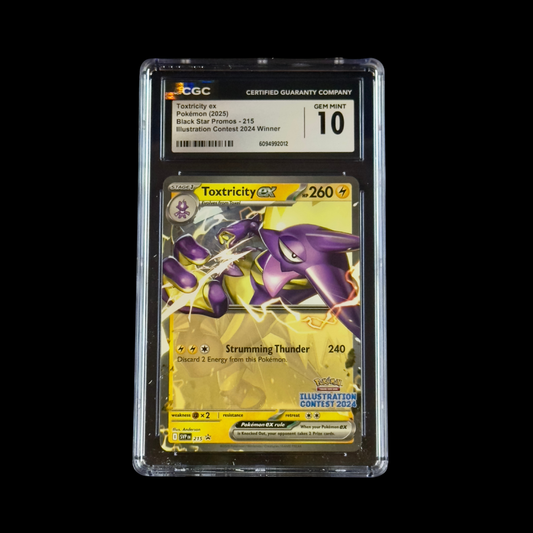Pokemon Slab Toxtricity EX Illustration Contest 215/BSP CGC 10 Gem Mint 2025