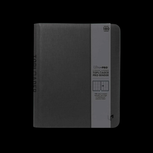 Ultra Pro Premium Toploader Zippered Binder Black 9 Pocket 180x Cards