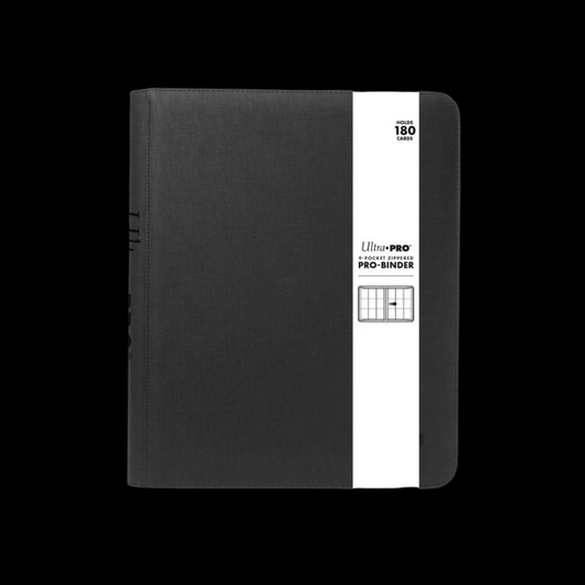 Ultra Pro Premium Zippered Binder Black 9 Pocket 180x Cards