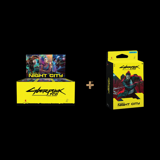 Cyberpunk Welcome To Night City Retail Booster Box + Starter Deck  Combo (Ships Oct 2026)