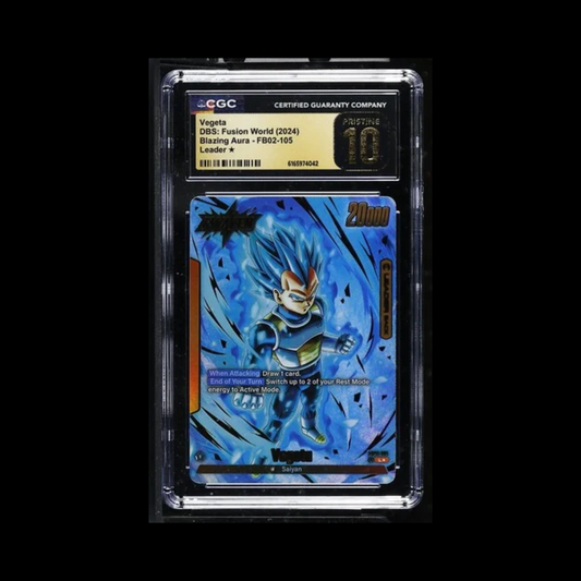 Dragon Ball Super Fusion World Slab Vegeta FB02-105 CGC Pristine 10 2024