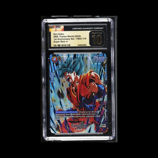 Dragon Ball Super Fusion World Slab Son Goku FB02-119 CGC Pristine 10 2025