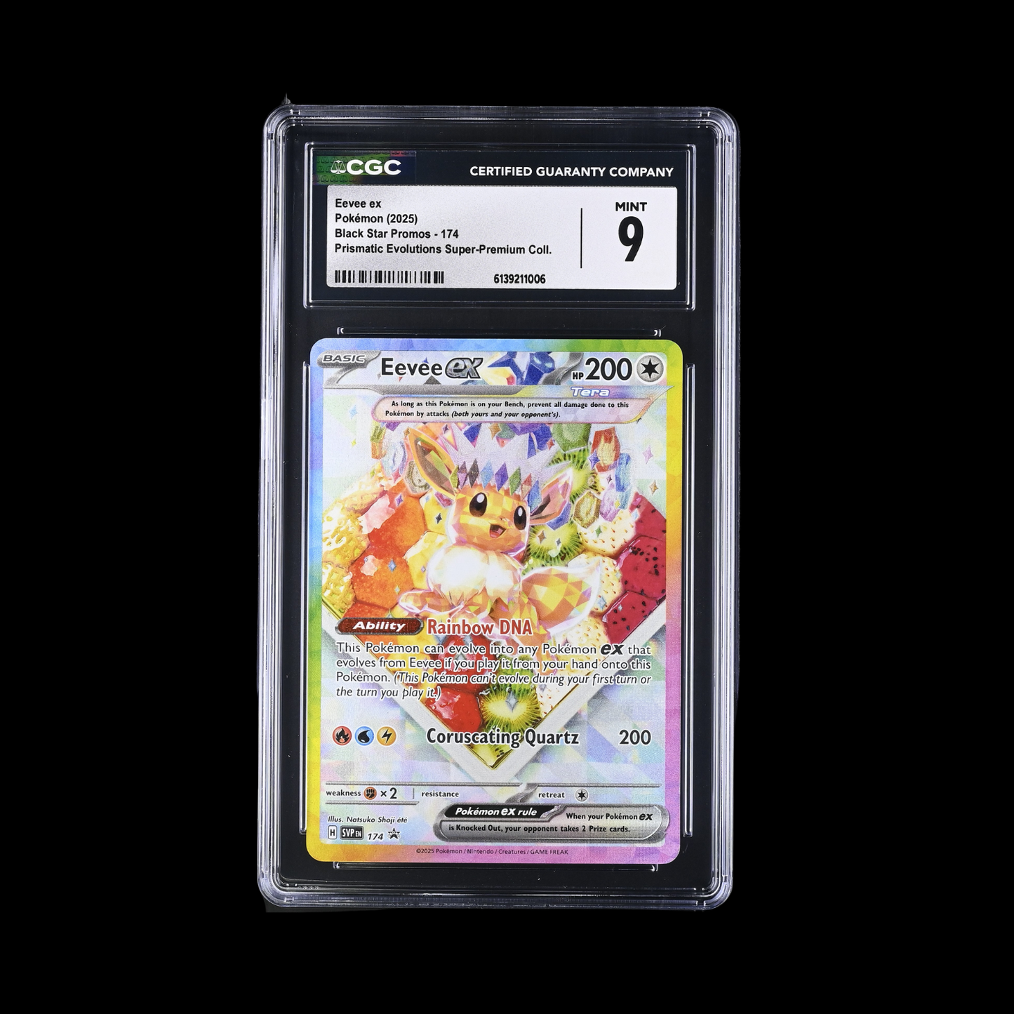 Pokemon Slab Eevee EX 174 CGC 9 Mint 2025