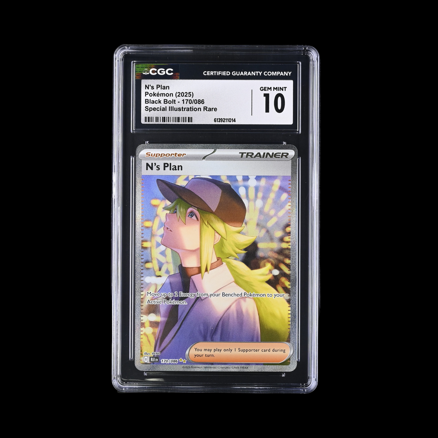 Pokemon Slab N's Plan 170 CGC 10 Gem 2025