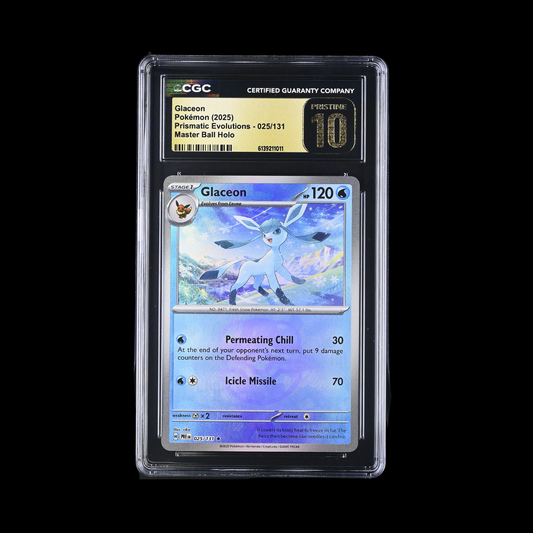 Pokemon Slab Glaceon Master Ball 025 CGC Pristine 10 2025