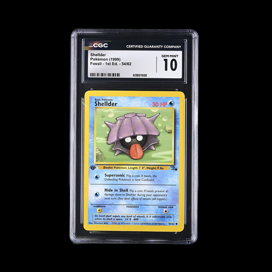 Pokemon Slab Shellder 54 1st Ed CGC 10 Gem 1999