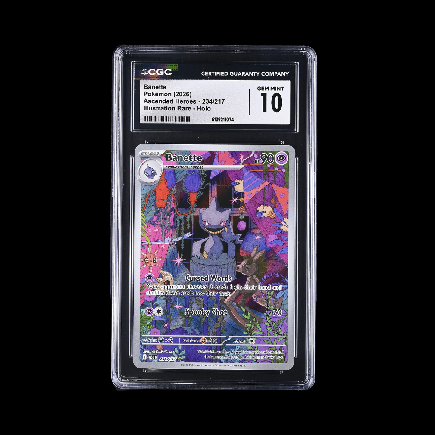 Pokemon Slab Banette 234 CGC 10 Gem 2026
