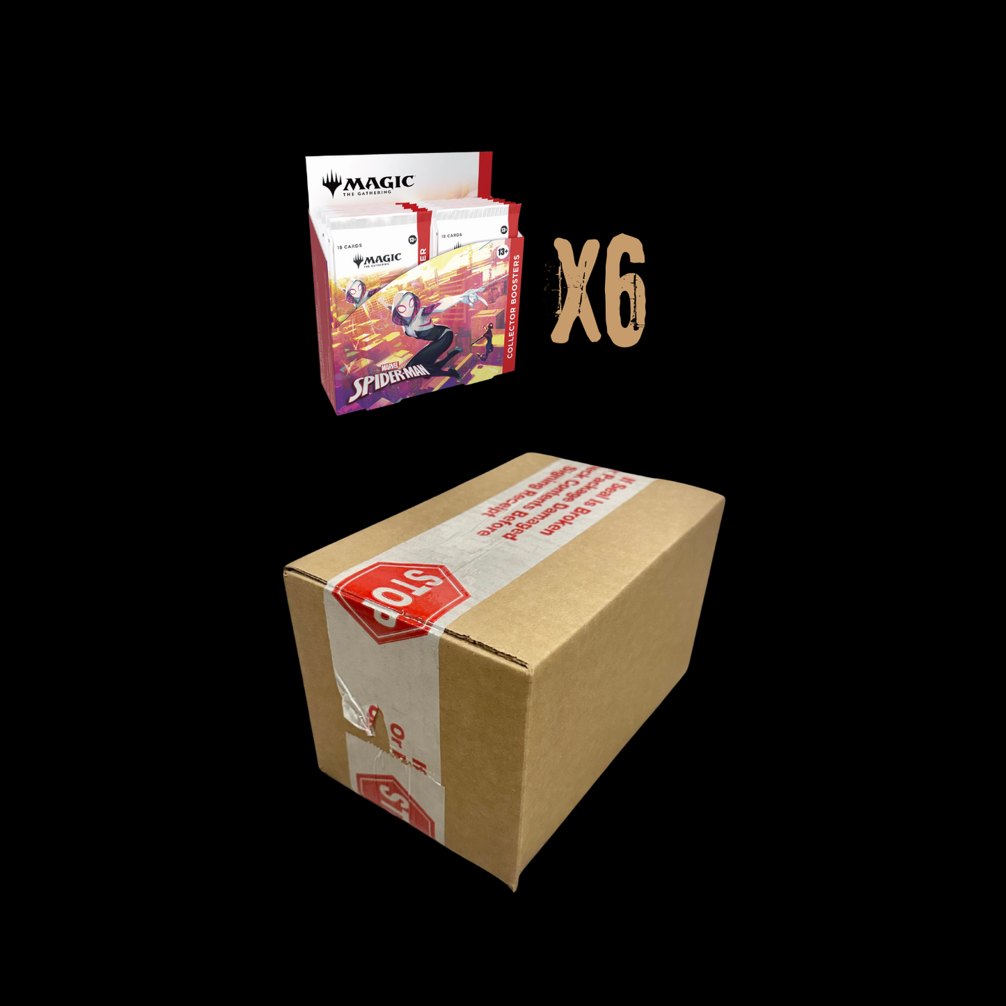 MTG Magic The Gathering Spider-Man 6x Collector Booster Box Sealed Case