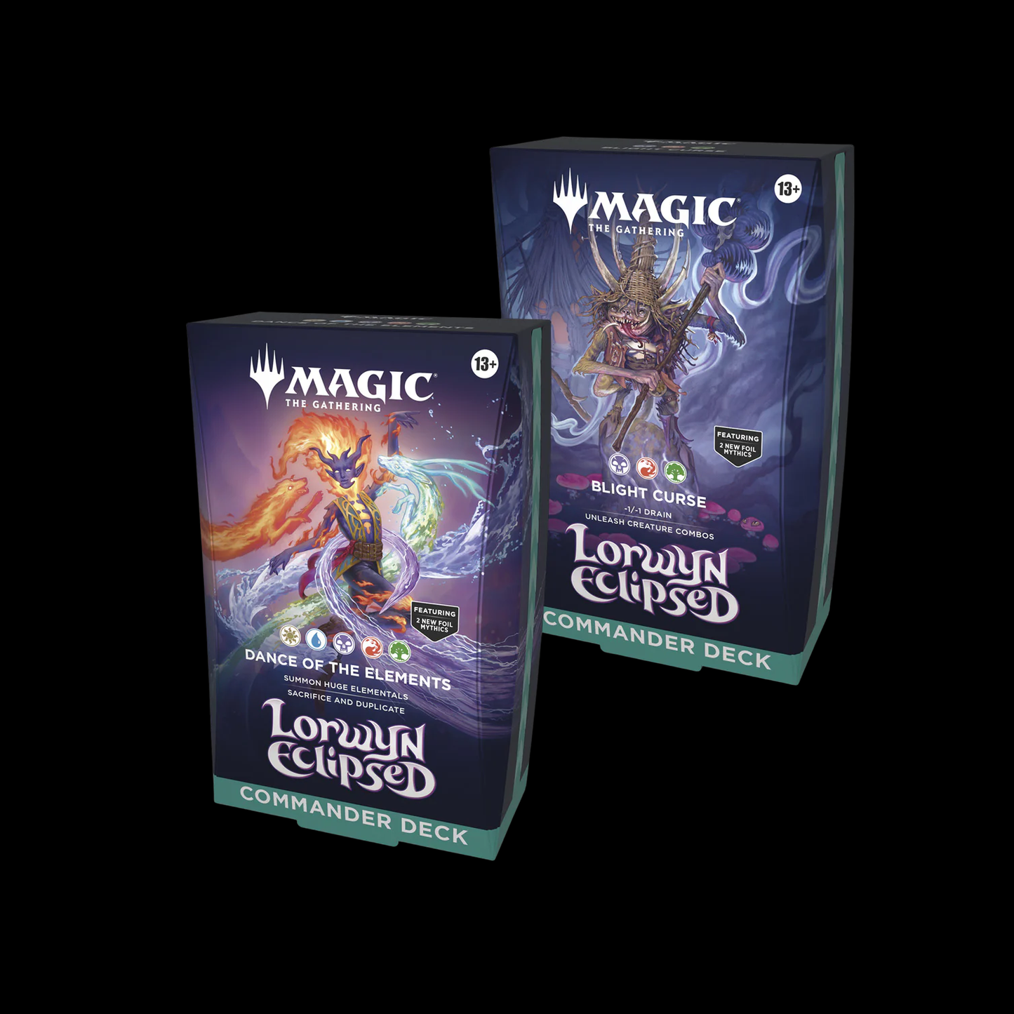 MTG Magic The Gathering Lorwyn Eclipsed Commander Deck Set Of 2
