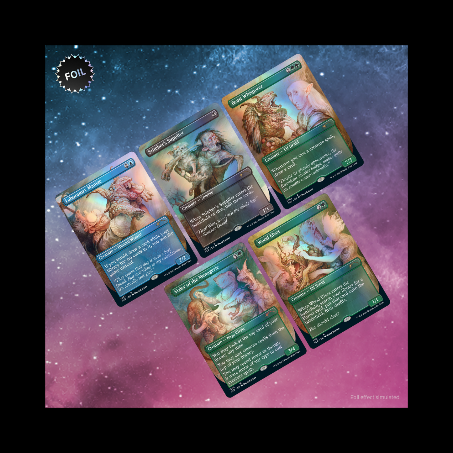 MTG Magic The Gathering Secret Lair The Weirdest Pets in the Multiverse Foil Edition Sealed